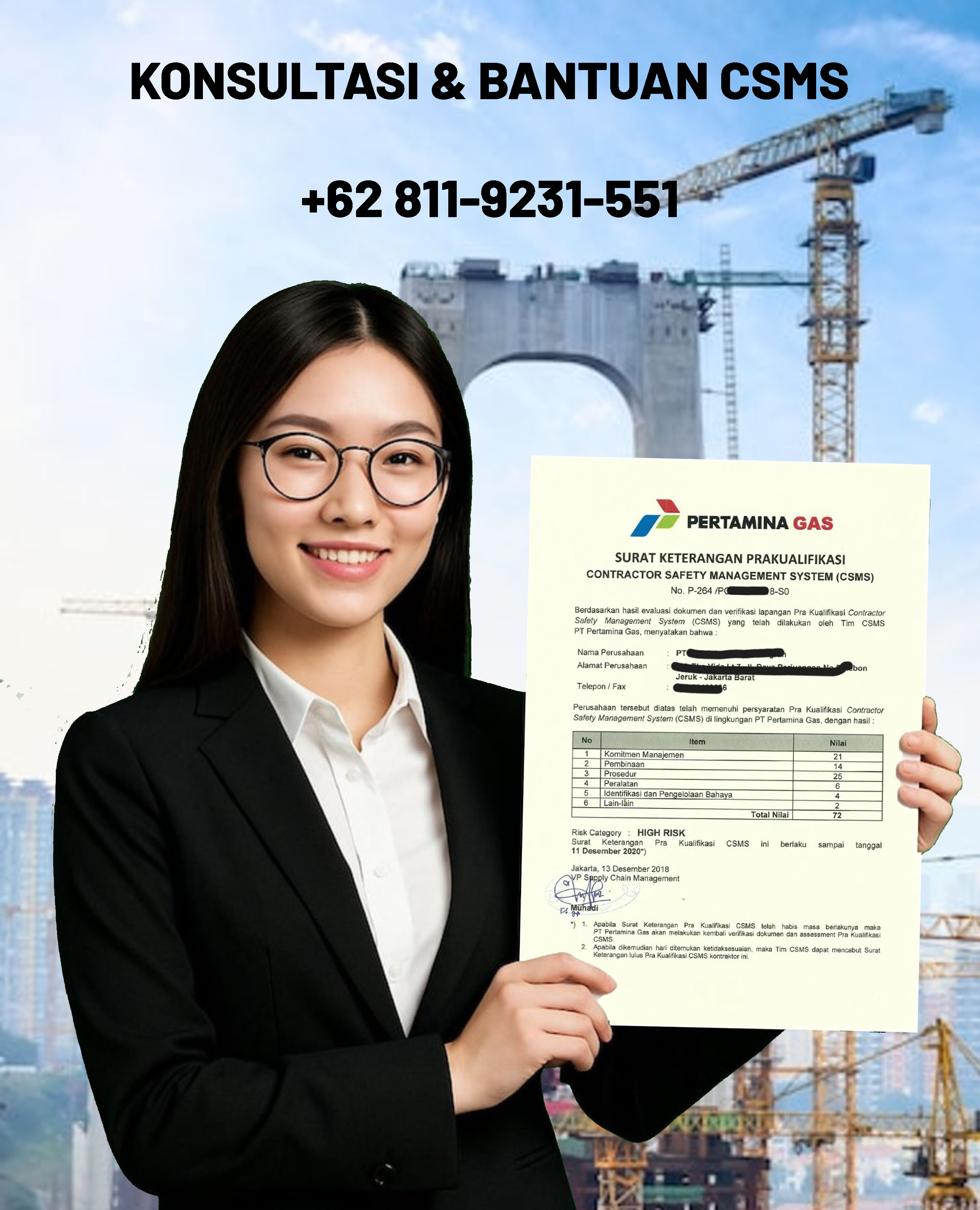 Konsultan CSMS Chevron Pacific Indonesia - Pengisian CSMS Profesional