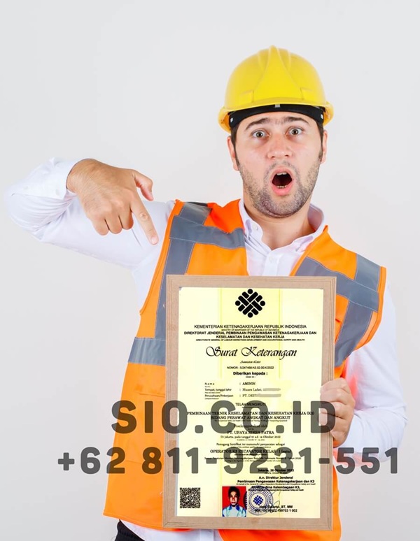 Prosedur pendaftaran SIO dan training operator alat berat